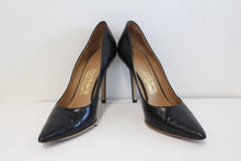 Load image into Gallery viewer, SALVATORE FERRAGAMO Ladies Black Leather Pointed Toe Court Shoes US7.5 UK5
