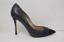 Load image into Gallery viewer, NICHOLAS KIRKWOOD Ladies Blue Spotted Leather Pointed Toe Shoes EU37.5 UK4.5
