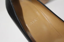 Load image into Gallery viewer, BALLY Ladies Black Leather Wedge Heel Square Toe Slip-On Shoes EU38.5 UK5.5
