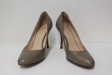Load image into Gallery viewer, BALLY Ladies Taupe Grey Leather High Heel Almond Toe Court Shoes EU37.5 UK4.5
