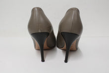 Load image into Gallery viewer, BALLY Ladies Taupe Grey Leather High Heel Almond Toe Court Shoes EU37.5 UK4.5
