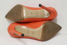Load image into Gallery viewer, BALLY Ladies Red Orange Leather Pointed Toe High Heel Shoes Size EU35 UK2
