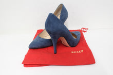 Load image into Gallery viewer, BALLY Ladies Blue Suede Leather Pointed Toe High Heel Court Shoes EU37 UK4
