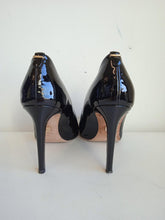 Load image into Gallery viewer, HUGO BOSS Ladies Black Patent Leather Stiletto Court Shoes Size EU36 UK3

