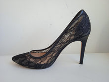 Load image into Gallery viewer, LUCY CHOI Ladies Black Sheer Floral Lace Pointed Toe Stiletto Heels EU38 UK5
