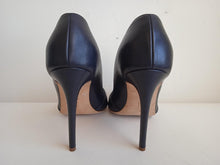 Load image into Gallery viewer, RUPERT SANDERSON Ladies Black Leather Open Toe Pump Shoes Size EU35 UK2
