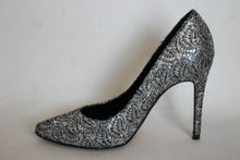 Load image into Gallery viewer, GINA Ladies Silver Glitter High Heel Pumps Shoes UK3.5 EU36.5

