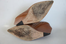 Load image into Gallery viewer, JEAN-MICHEL CAZABAT Ladies Brown Leather Wedge Heel Pumps Shoes UK5 EU38
