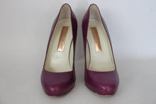 Load image into Gallery viewer, RUPERT SANDERSON Ladies Purple Leather Extra High Pumps Shoes UK3.5 EU36.5

