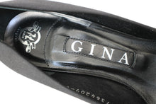 Load image into Gallery viewer, GINA Ladies Black Velvet High Heel Round Toe Pumps Shoes UK3 EU36

