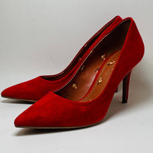 Load image into Gallery viewer, COACH Ladies Red Vibrant Pointed Toe Box Court High Heel Shoe UK7
