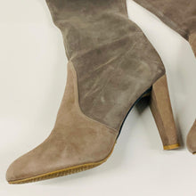 Load image into Gallery viewer, STUART WEITZMAN Grey Suede Ladies Over Knee High Heel Boot Size UK9
