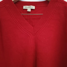Load image into Gallery viewer, AMOUR VERT Red Ladies Long Sleeve V-Neck Pullover Jumper Size UK XS
