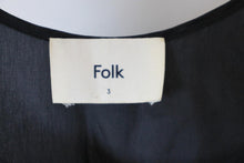 Load image into Gallery viewer, FOLK Ladies Black Sleeveless Scoop Neck Mini Shift Dress Size M
