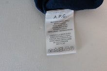 Load image into Gallery viewer, A.P.C. Ladies Blue Round Neck Long Sleeve Silk &amp; Merino Wool Dress Size M
