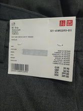 Load image into Gallery viewer, UNIQLO Men&#39;s Grey Zip Fly Easy Care Slim Fit Trousers Size UK W29L34 NEW
