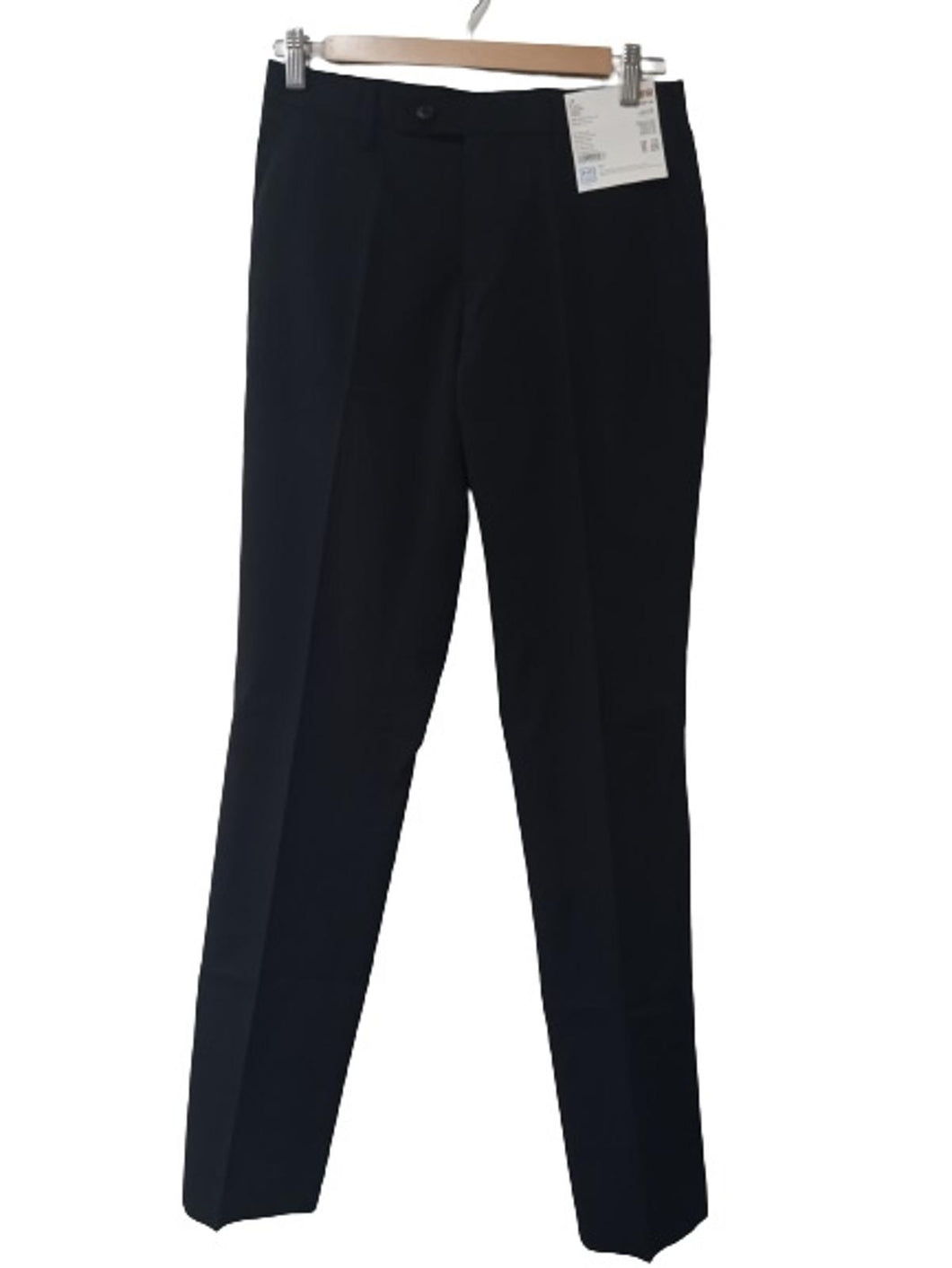 UNIQLO Men's Black Zip Fly Ultra Light Kando Trousers Size UK W29L34 NEW