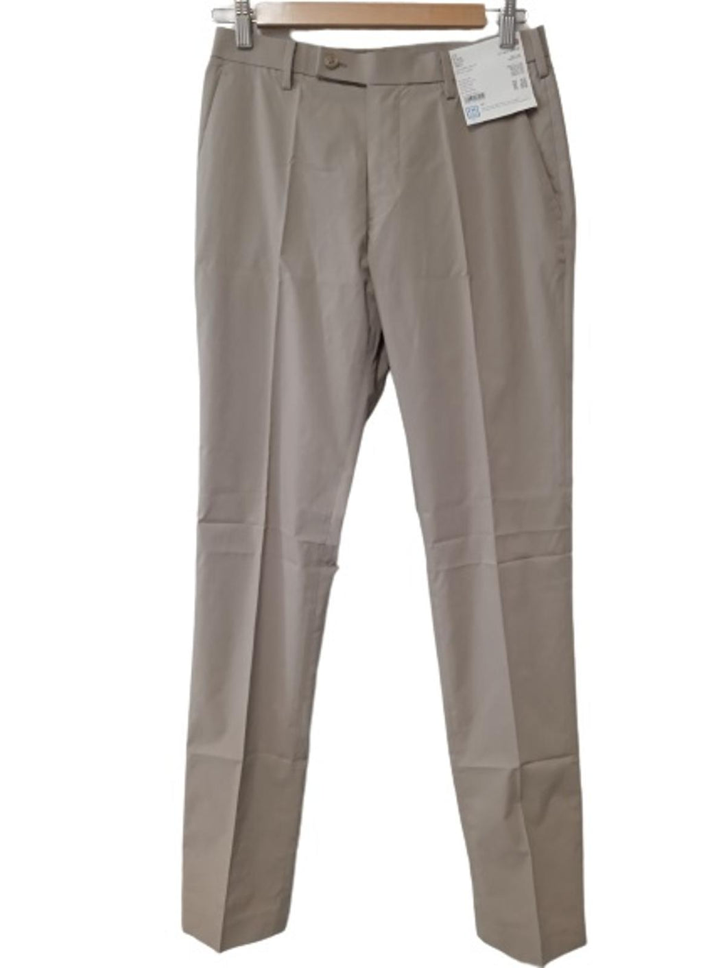 UNIQLO Men's Beige Zip Fly Ultra Light Kando Trousers Size UK W29L34 NEW