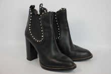 Load image into Gallery viewer, SAM EDELMAN Ladies Black Leather Extra High Heel Chelsea Ankle Boots EU41 UK8
