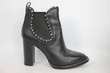 Load image into Gallery viewer, SAM EDELMAN Ladies Black Leather Extra High Heel Chelsea Ankle Boots EU41 UK8
