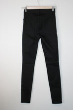 Load image into Gallery viewer, J BRAND Ladies Black Cotton Denim High-Rise Skinny Eyelet Maria Jeans 24&quot; NEW
