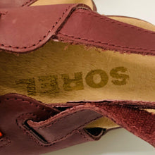 Load image into Gallery viewer, SOREL Red Ladies Walking Comfort Summer Grip Sandal Shoes Size UK 7
