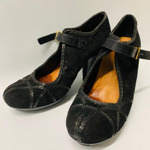 Load image into Gallery viewer, CHIE MIHARA Black Ladies Strappy Round Toe Heel Shoe Size UK 6.5
