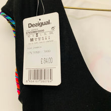 Load image into Gallery viewer, DESIGUAL White Ladies Sleeveless Boat Neck Fit &amp; Flare Dress UK M NEW
