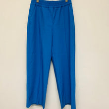 Load image into Gallery viewer, KAREN MILLEN Blue Ladies Stretch Light Weight Relaxed Dress Pant Trousers UK 14
