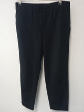 Load image into Gallery viewer, THEORY Ladies Black Elasticated Waist Jogging Bottoms Size UK M
