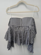 Load image into Gallery viewer, CAROLINE CONSTAS Ladies Black &amp; White Cotton Off-The-Shoulder Blouse Size UK S
