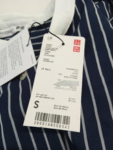Load image into Gallery viewer, JW ANDERSON x UNIQLO Ladies Blue Striped Long Sleeve Maxi Dress Size UK S
