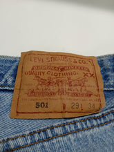 Load image into Gallery viewer, LEVIS Ladies Blue Cotton Button Fly 5-Pocket Jeans Shorts W29L10
