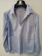 Load image into Gallery viewer, RICHARD NICOLL Ladies Blue Cotton Long Sleeve Collared Button Shirt Size UK10
