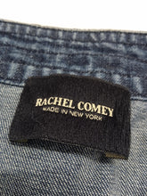 Load image into Gallery viewer, RACHEL COMEY Ladies Blue Cotton Denim Short Sleeve Round Neck Size UK6
