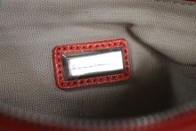 Load image into Gallery viewer, COCCINELLE Ladies Orange Leather Rectangular Wrist Clutch Bag w Shoulder Strap
