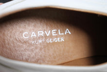 Load image into Gallery viewer, CARVELA KURT GEIGER Ladies White Leather Wedge Heel Lace-Up Shoes EU37 UK4
