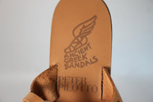 Load image into Gallery viewer, ANCIENT GREEK SANDALS X PETER PILOTTO Ladies Tan Leather Rivet Sandals EU40 UK7
