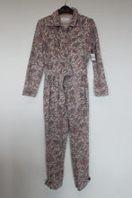 Load image into Gallery viewer, ANTHROPOLOGIE Ladies Pink Paisley Cotton Denim Jumpsuit Size XS BNWT
