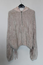 Load image into Gallery viewer, FREE PEOPLE Ladies Pink/White Cotton Loose Fit Hooded Jumper Hoodie XS BNWT
