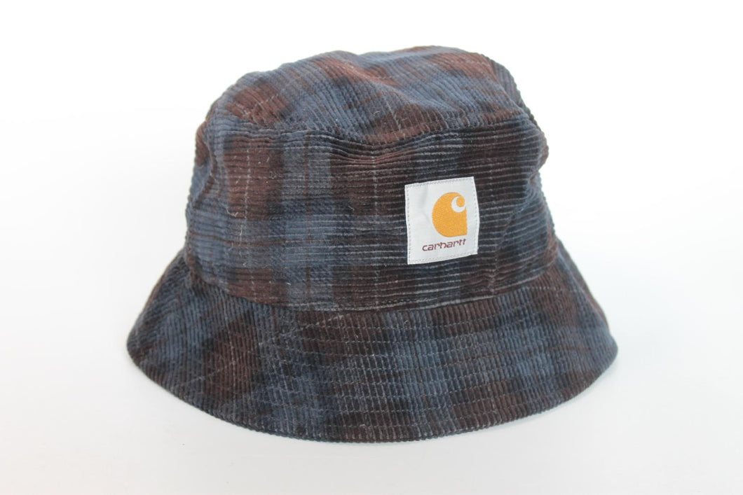 CARHARTT Ladies Breck Ceck Print/Tobacco Cotton Cord Bucket Hat Size M/L BNWT