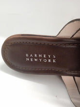 Load image into Gallery viewer, BARNEYS NEW YORK Ladies Brown Leather Strappy Platform Wedge Sandals Size UK4.5
