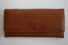 Load image into Gallery viewer, RADLEY Ladies Tan Brown Leather Small Continental Foldover Purse Card Wallet
