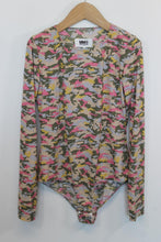 Load image into Gallery viewer, MM6 MAISON MARGIELA Ladies Multicoloured Camo Long Sleeve Bodysuit Size L
