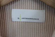 Load image into Gallery viewer, ANTHROPOLIGIE Ladies Beige Sleeevess High Neck Cropped Knit Jumper Size L
