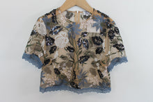 Load image into Gallery viewer, TRUE DECADENCE Ladies Multicolour Floral Embroidered Cropped Top EU42 UK14 BNWT
