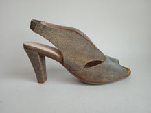 Load image into Gallery viewer, CARVELA KURT GEIGER Ladies Silver Sequin Arabella Slingback Heels EU38 UK5
