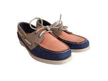 Load image into Gallery viewer, SEBAGO Ladies Pink &amp; Blue Suede Docksides Portland Boat Shoes Size UK6
