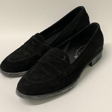 Load image into Gallery viewer, TOD&#39;S Black Ladies Penny Loafer Suede Leather Slip On Flat Shoe Size UK 4.5
