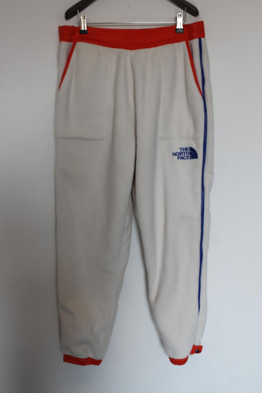 THE NORTH FACE Men's White Fleece Jogger Track Bottoms Trousers Size L BNWT